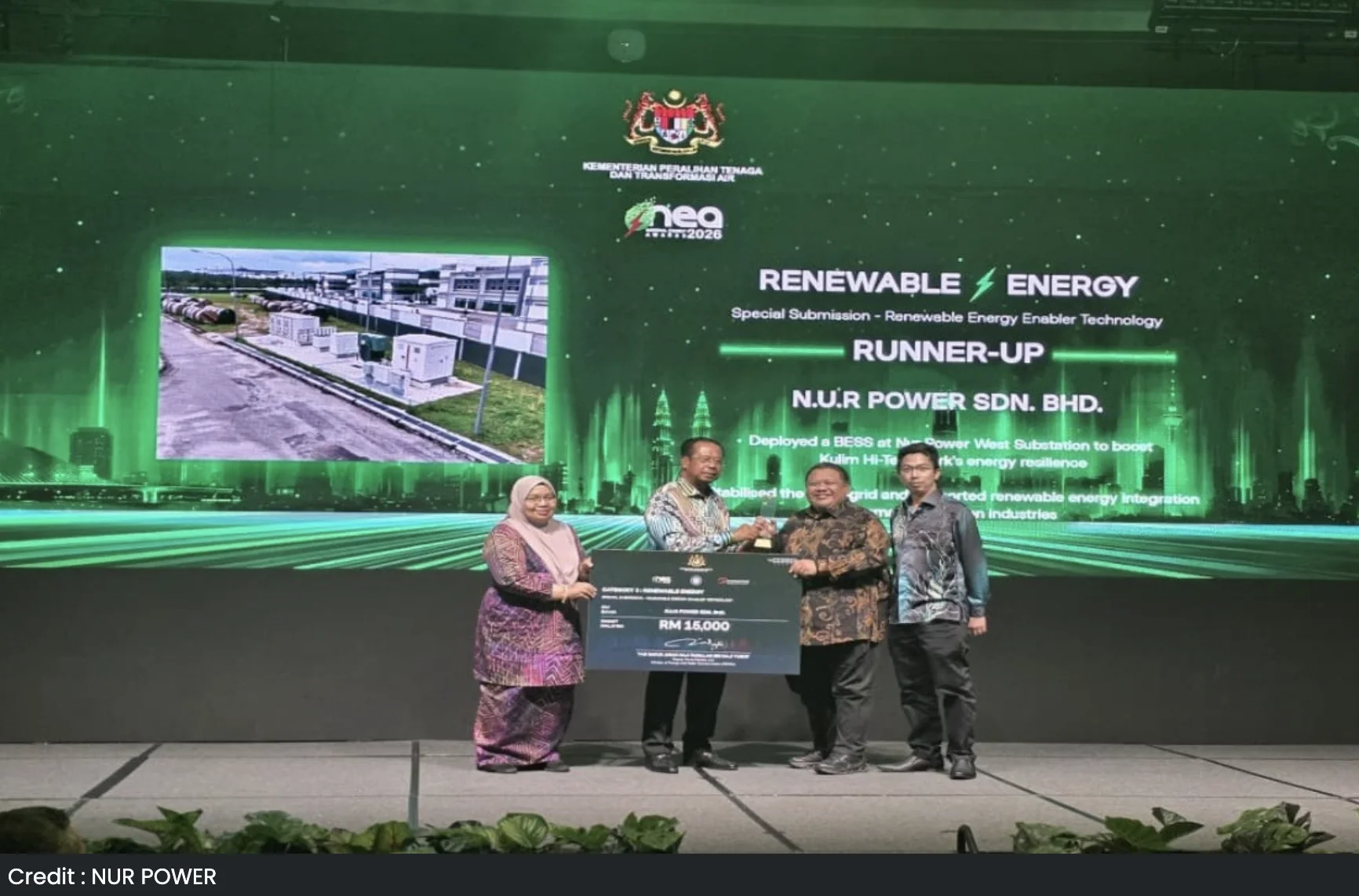 NUR Power Recognised At National Energy Awards 2026 For Renewable Energy Enabler Technology